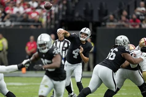 O’Connell efficient in leading Raiders to a 34-7 preseason win over 49ers